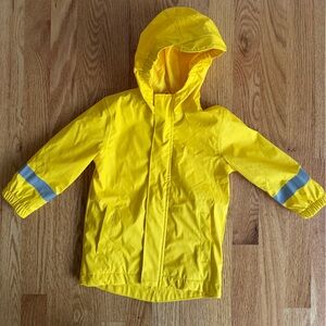 Cat & Jack Yellow Kids Raincoat with Reflective Stripes, Size 18 months